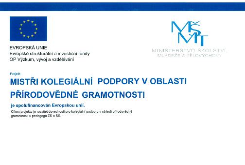 Projekt Mistři kolegiální podpory v oblasti přírodovědné gramotnosti